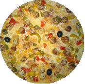Pizza Mexicaine de la Pizzéria la Tour de Pizz à Bourg les Valence